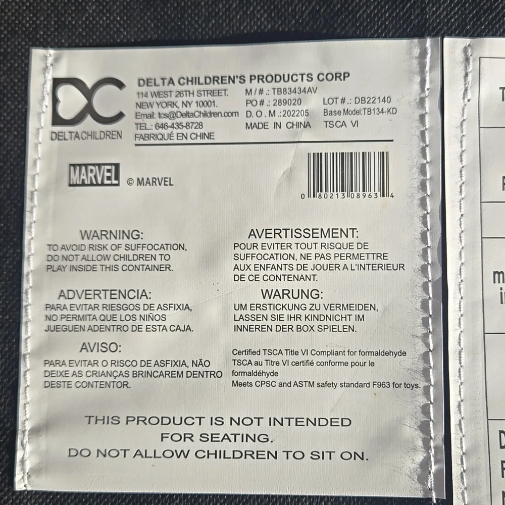 Marvel Blue Avengers Storage Bench - Picture 7 of 9